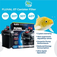 FLUVAL Canister Filter Aquarium Crystal Clear Quiet Water Filtration with Media Chamber 107 207 307 