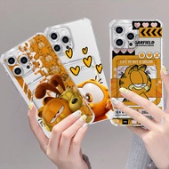 Cartoon Garfield Phone Case For Iphone 13 Pro Max 12 11 Pro XR XS Max X 7 8 Plus Iphone13 Soft Walle