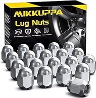 MIKKUPPA 20PCS M12x1.25 Lug Nuts - 3/4" Hex Chrome OEM Factory Style Acorn Conical Seat Dome Top 0.9