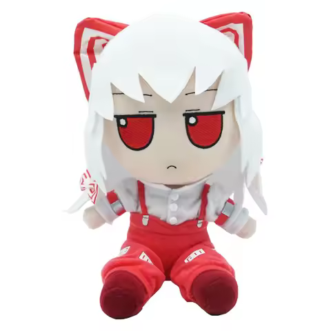 20cm Fujiwara no Mokou Cosplay Fumo Touhou Project Plush Anime Girl Cute Plushie Cartoon Pillow Cost