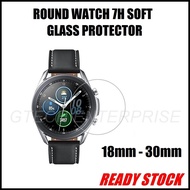 Round Smart Watch 7H Soft Fiber Glass Protector 15mm 18mm 19mm 20mm 21mm 22mm 23mm 24mm 25mm 26mm 27