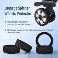 ORE 8-piece Silicone Luggage Wheels Replacement Protective CoverSilent