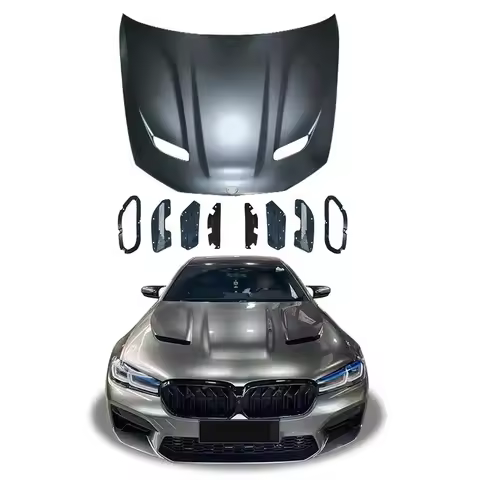 Auto Car Parts M5cs Style For 2018-2022 BMW 5 Series G30 M5 CS Hood Aluminum Engine Cover Hood