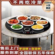 熱菜熱飯神器電加熱桌墊飯菜冬天恆溫盤保溫餐桌轉盤家用暖菜板圓