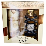 Clearance* Lattafa Oud Mood Luxury Fragrance Set - Unisex Woody Spicy Perfume & Deodorant