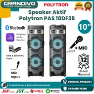 Speaker Aktif Polytron PAS 10DF28 Speaker Bluetooth 10inch Superbass Garansi Resmi Polytron - Grandivo