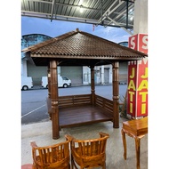 gazebo'7x7&7x9&10x10ft'kayu'nibong