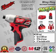 Milwaukee M12 Sub Compact Impact Driver - Model M12 BID