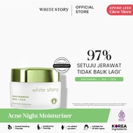 White Story Acne Night Moisturizer - Night Cream Moisturizer to Reduce and Relieve Acne