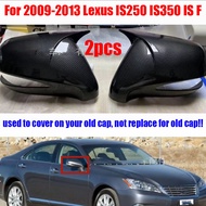 For 2009-2013 Lexus IS250 IS350 IS F Carbon Fiber Side Mirror OX Horn Cover Trim