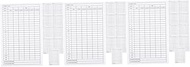Tofficu 30 pcs golf scorecard player score cards scorecards for sports record scorecards record use cards sport accessories score record tools coated paper white portable CD card
