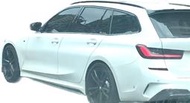 泰山美研社23103118 寶馬BMW G20 G21改裝M-PERFORMANCE二件式側裙定風翼 (依當月報價為準)