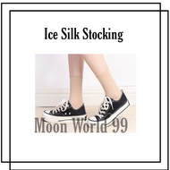 1Pair Muslimah Stokin 100% Brand New High Quality Ice Silk Socks Cooling Stocking Summer Long Thin Women Men Cotton Stok