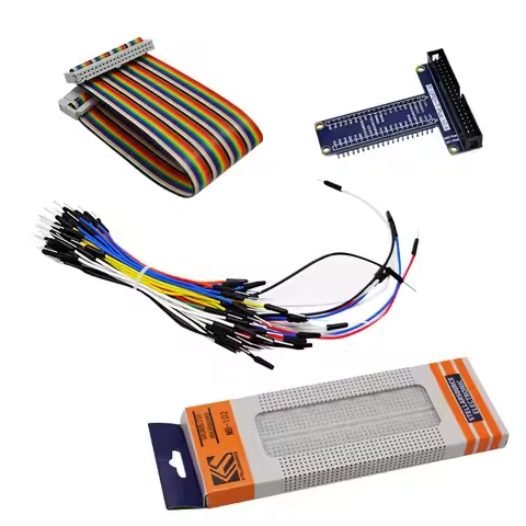 Raspberry Pi 4B 3B+ 3B Arduino GPIO Extension Board MB-102 830 Point Breadboard 40 Pin GPIO Cable Ju