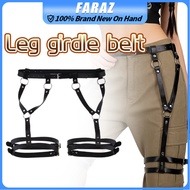 Adjustable Leg Harness For Women Gothic Punk Leather Cage Suspender Belt Gothic Accessories