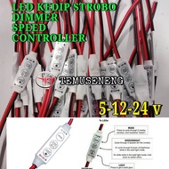 Modul Lampu Led Motor Controller Pengatur Kecepatan Kedip Dimmer 5V 12V 24V Strobo Flash Kedip