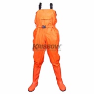 ORANGE CHEST WADERS MEMANCING CLOTHES