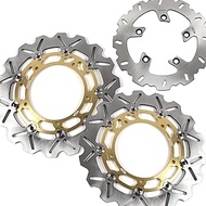 Arashi Front Rear Brake Disc Rotors for Yamaha MT03 2006-2011 Motorcycle Replacement Accessories MT-03 MT 03 2007 2008 2009 2010 Gold FZ6 FZ600 Fazer S2