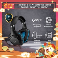 Logitech G431 7.1 Surround Sound Gaming Headset (981-000774)