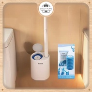 ECOCO Disposable Toilet Brush - flexible silicone toilet Brush, toilet Brush, bathroom cleaner, Disp