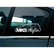 🔥Lowered Volkswagen Golf MK 5 Mafia Window Sticker