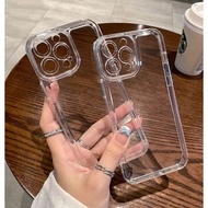 SoftCase Casing iPhone XR Silikon Bening Transparan Pelindung belakang hp camera Full Caret