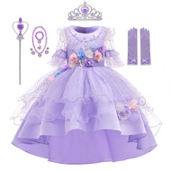 Isabella Encanto Dress Halloween Fantasia Girl Flowers Cocktail  Party Dress