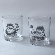 富貴酒鬼組合杯 / 手工絹印