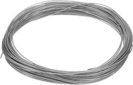 uxcell 1/32" (0.8mm) 304 Stainless Steel Cable Wire Rope 7 x 7 Strands Core 50ft (15m) PVC Coated Ai