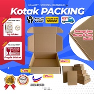YJL Packaging Box [IMPROVED QUALITY] Packing Kotak Pizza Box 25cm x 20cm x 7cm kotak telekung kotak cap kotak