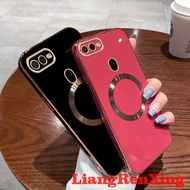 Casing oppo a5s oppo a12 oppo a7 oppo a3s oppo a12e OPPO F9 phone case Softcase Electroplated silicone shockproof Protector Cover new design Wireless magnetic suction ZBCX01