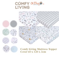 Comfy Living Travel Mattress Topper Cover (60 x 120 x 3cm)