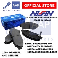 NISSIN Front Brake Pads for Honda City, Jazz, Mobilio 2014-2023 Brake Pad