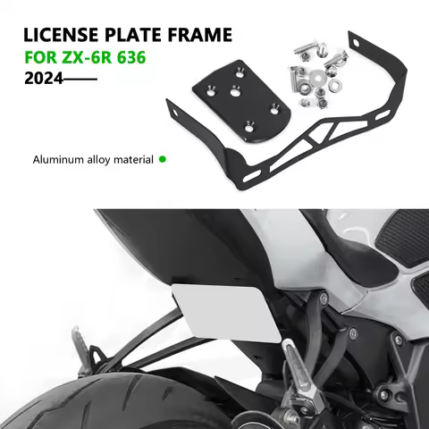 For NINJA ZX-6R 636 License Plate Holder LOW-MOUNT FENDER ELIMINATOR BRACKET For KAWASAKI NINJA ZX-6