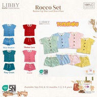 [TOMS] LIBBY (1 SET) ROCCO SET + SHORTS Earth Series | Baby Clothes Set