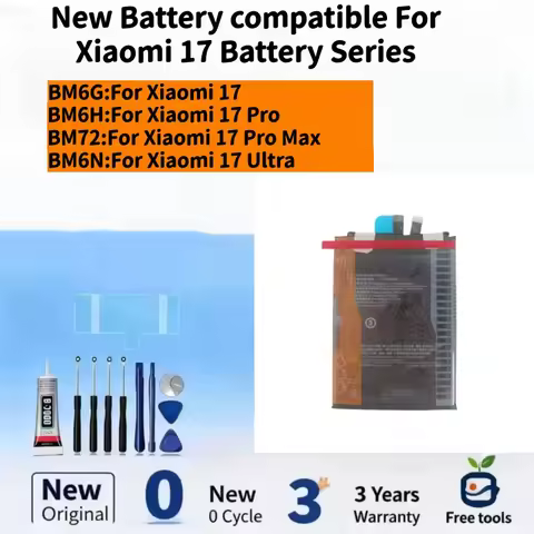 New Battery Compatible For Xiaomi 17 /Xiaomi 17 Pro /Xiaomi 17 Pro Max / Xiaomi 17 Ultra Mobile Phon