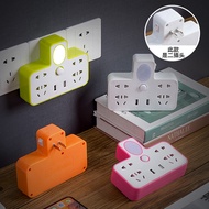 Two-Pin Plug Socket Converter Two-Hole to Three-Hole Adapter Plug Two Items 2-Pin Converter Power St