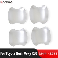 Side Door Handle Bowl Cover Trim For Toyota Noah Voxy R80 2014-2018 Chrome Car Accessories