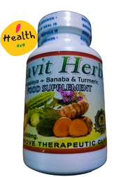 DIAVIT HERBS 100 CAPSULE/500 grams  Diavit Herbs Supplement,100 capsules,500mg  ingredients:ampalaya,banaba, turmeric  health Benefits:  ✅helps balance blood sugar ✅it helps decrease blood glucose levels,make diabetes more manageable,and prevent other dia
