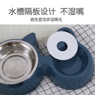 Cat Bowl Double Bowl Automatic Drinking Water Dog Bowl Dog Bowl - Dog Cat Cat Cat Products