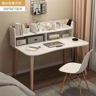 帶書架款100X50X73單桌暖白色 - 台式家用簡易書桌