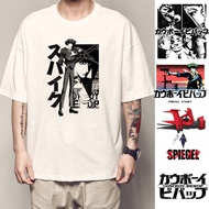 Interstellar Denim T-Shirt Spike Short-Sleeved Clothes Bounty Hunter Cowboy Bebop Merchandise