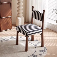 Medieval Solid Wood Dining Chair Household Dining Table Chair Lonely Style Chair Back Chair B & B Li