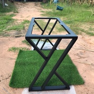 Arm diy ขาโต๊ะเหล็ก โครงขาเหล็ก ขาโต๊ะประชุม ทรงตัว Z ติดค้าน ก50xส75xย150 CM สีดำด้าน เหล็ก 2x1.5นิ