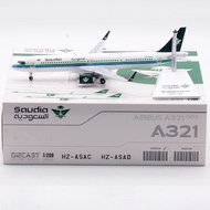 Jcwings 1/200 Alloy Airplane Model A321NEO Saudi Arabian Airlines HZ-ASAC