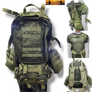 กระเป๋าเป้แม่ลูก เป้ทหาร เดินป่า กระเป๋าเป้ จุ50L ผ้าหนา600D