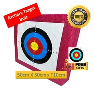 Archery Target Butt / Board (50cm x 50cm x 10cm) Free 1pc Target Face per unit *** Maximum Order 5 U
