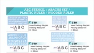 Template Alphabet Numbers Stencil Ruler ABC 123
