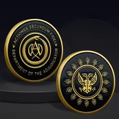 Lofytain Movie John Wick Hotel Souvenir Coin Adjudicator Coins Keanu Reeves Hotel Metal Cosplay Prop