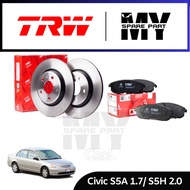 TRW Honda Civic S5A 1.7 / S5H 2.0 Front Disc Rotor (262MM) & Disc Pad Set